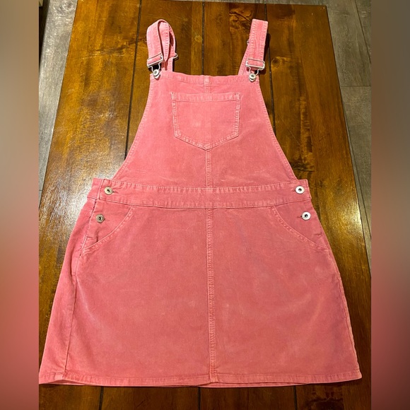 white christmas dresses Monnalisa Baby Girls Rose Denim Dungaree Dress in Blue main image 0